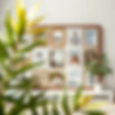 Artistic layout of a personalized photo collage