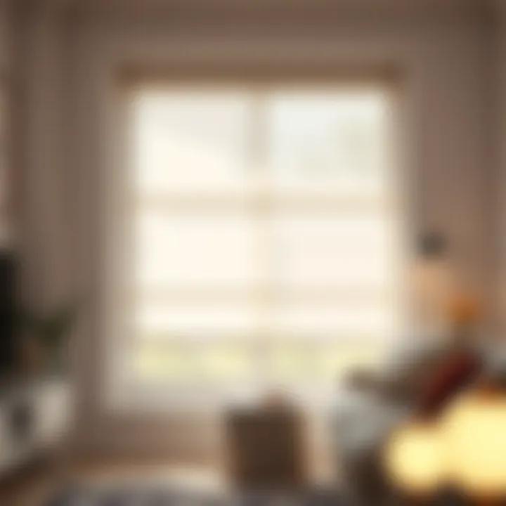 Soft Light with Sheer Roller Blinds Sheer roller blinds allowing soft natural light into a room