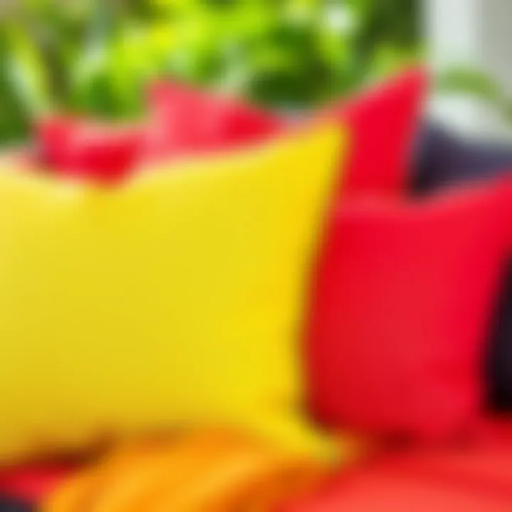 Luxurious Sunbrella Cushion Covers Luxurious Sunbrella cushion covers in vibrant colors