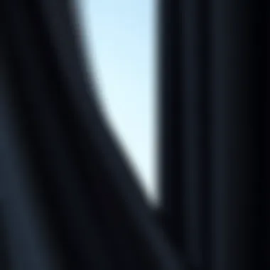 Close-up of fabric texture for blackout curtains