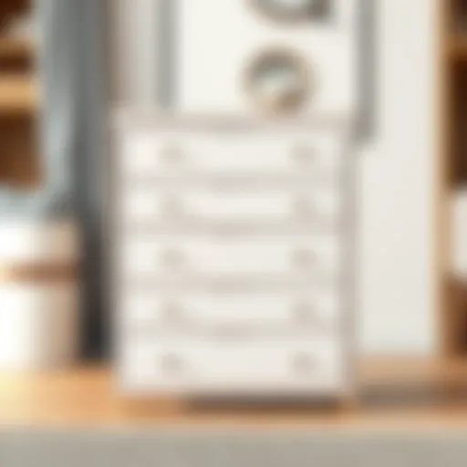 Elegant four-drawer container showcasing minimalist design