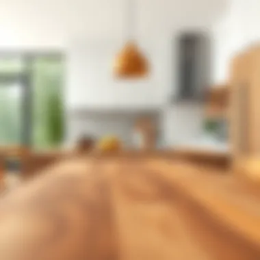 Versatile Butcher Block in Modern Kitchen Versatile butcher block utilized in modern kitchen design