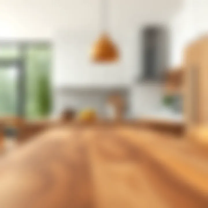 Versatile Butcher Block in Modern Kitchen Versatile butcher block utilized in modern kitchen design