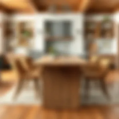 Butcher Block as Unique Furniture Piece Butcher block featured as a unique furniture piece