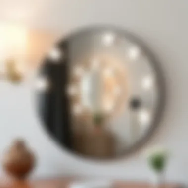 Exploring Diverse Lighting Options for Round Mirrors Stylish round mirror showcasing various lighting options