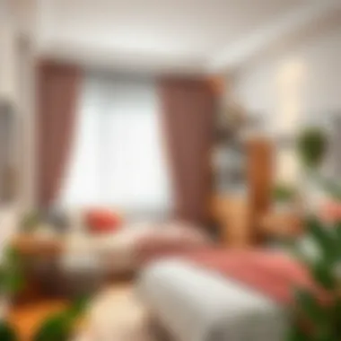 Efficient Organization for a Cozy Retreat Stylish organization in a small bedroom