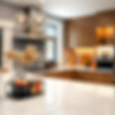 Enhancing Aesthetics with Counter Organizers Stylish counter organizer enhancing a contemporary kitchen