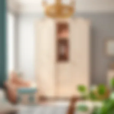 Charming nursery wardrobe with a blend of style and function