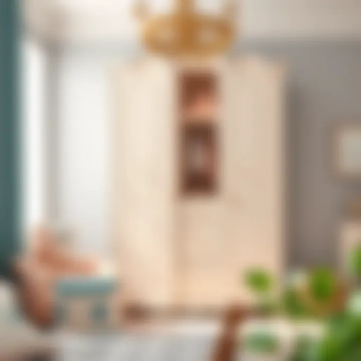 Charming nursery wardrobe with a blend of style and function