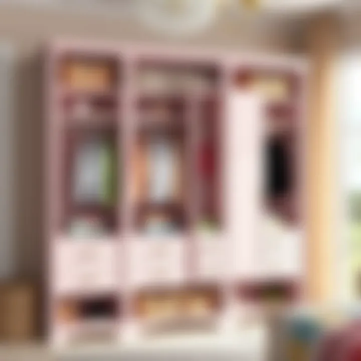 Innovative storage solutions for a nursery wardrobe