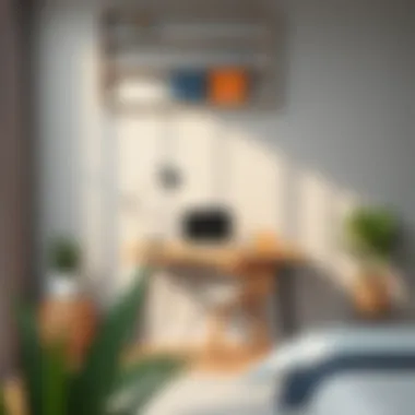 Inspiring workspace at a small study desk