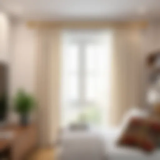 Modern Curtain Rod Design Elegant curtain rod showcasing modern design