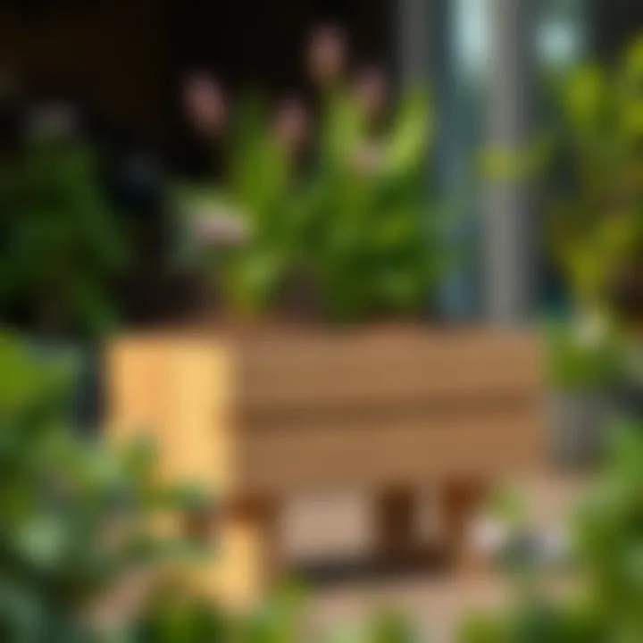 Eco-Friendly Elevated Planter Design Eco-friendly elevated planter showcasing sustainable materials