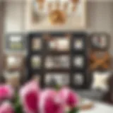 Elegant arrangement of framed photographs showcasing memories