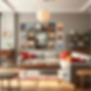 Stylish Collage in Modern Decor A stylish display of various collage styles in a modern interior