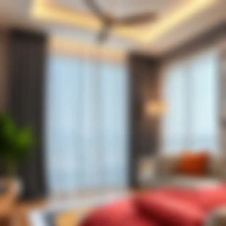 Luxurious Blackout Curtains Luxurious blackout curtains providing privacy and comfort