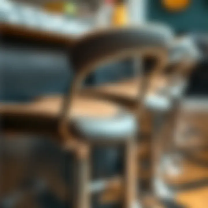 Ergonomic Features of Bar Stools Close-up of ergonomic bar stool features