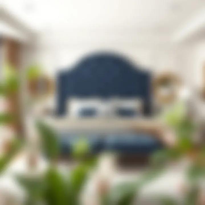 Budget-Friendly Style: A Stylish Bedroom Stylish bedroom featuring a budget-friendly upholstered headboard