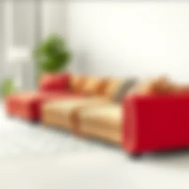 Variety of fabric samples for sectional couches