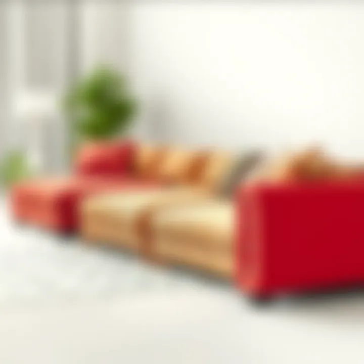 Variety of fabric samples for sectional couches