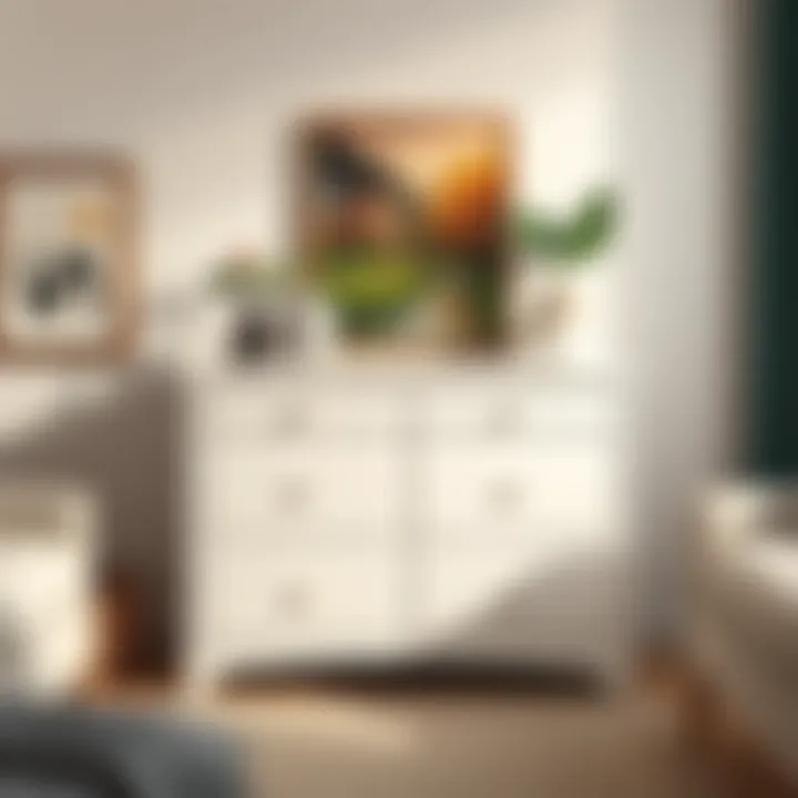 Compact dresser ideal for small living spaces