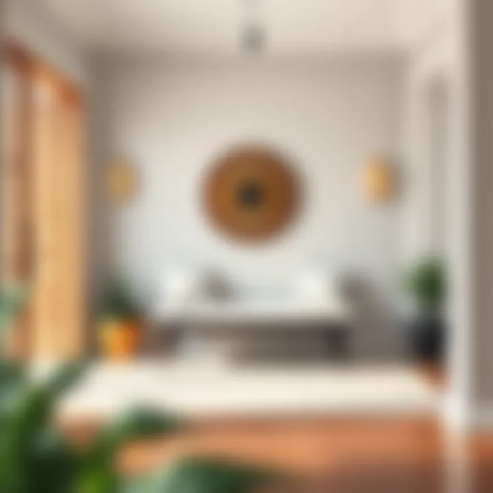 Minimalist Bench in Contemporary Entryway Stylish entryway showcasing a minimalist bench