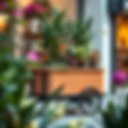 A sleek folding leaf cart designed for urban gardening.