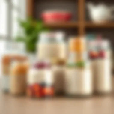 Variety of Jars for Meal Prep Assortment of glass jars ideal for overnight oats