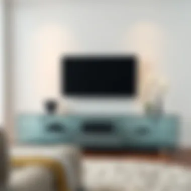 Maintaining the clarity of a glass TV unit