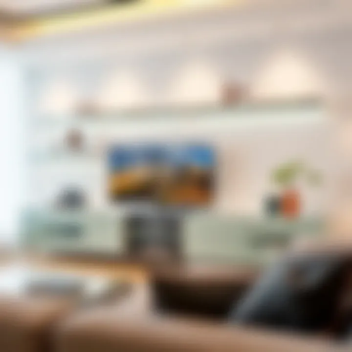 Stylish glass TV unit showcasing design versatility