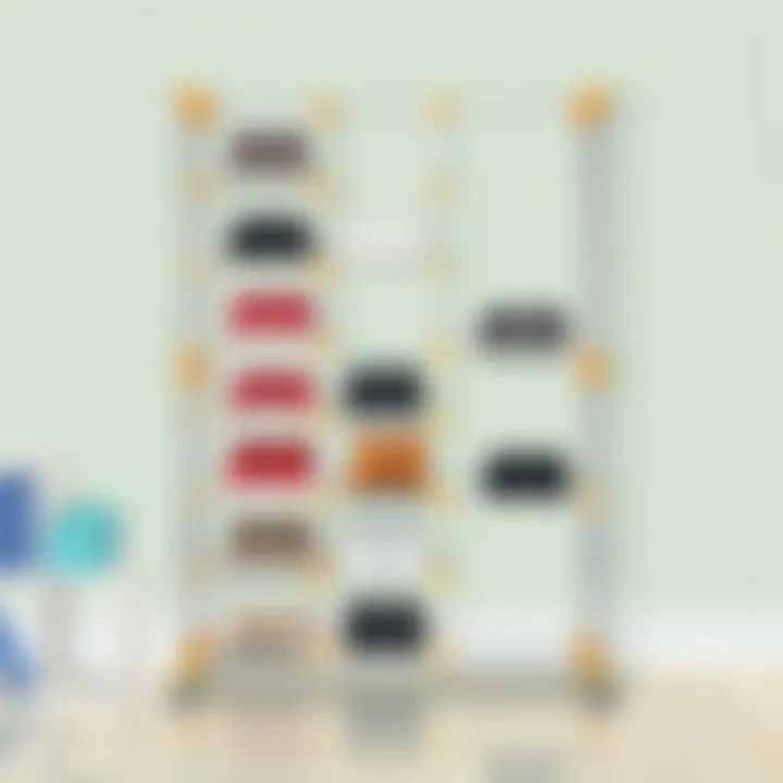 Innovative heavy duty shoe rack featuring modular design
