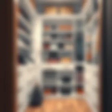 Optimally Organized Shoe Closet Organized shoe closet showcasing optimal space utilization