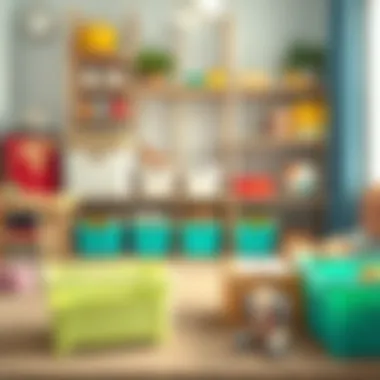 Creative Storage Solutions for Play Areas MDesign storage bins cleverly used in a children's playroom