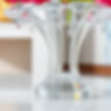 Intricate Craftsmanship of Acrylic Centerpiece Close-up of the design details of an acrylic flower stand