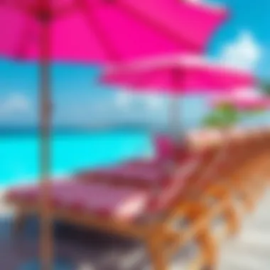 Contemporary Colors and Patterns in Lounge Chairs Trendy colors and patterns in lounge chairs by the pool