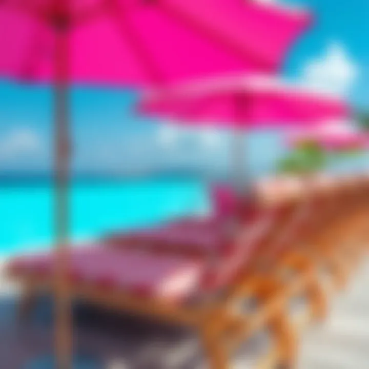 Contemporary Colors and Patterns in Lounge Chairs Trendy colors and patterns in lounge chairs by the pool