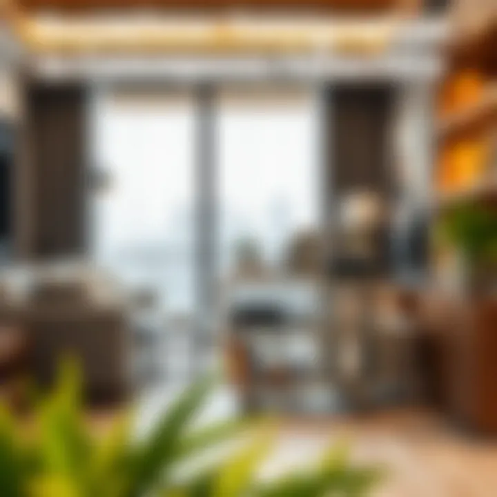 4-drawer wire organizer in a living room setting