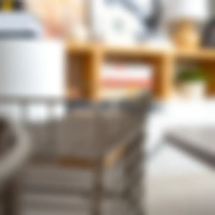 Close-up of a 4-drawer wire organizer showcasing its material and design