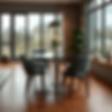 Cozy dining area featuring a small four-seat table