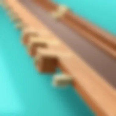 Illustration of various materials used in tension rod support brackets.