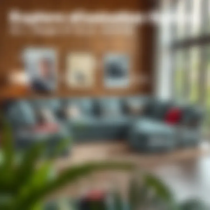 Customizable features of an L shaped sofa highlighted