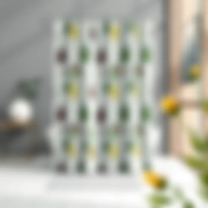 Diverse material options for rain drop shower curtains displayed