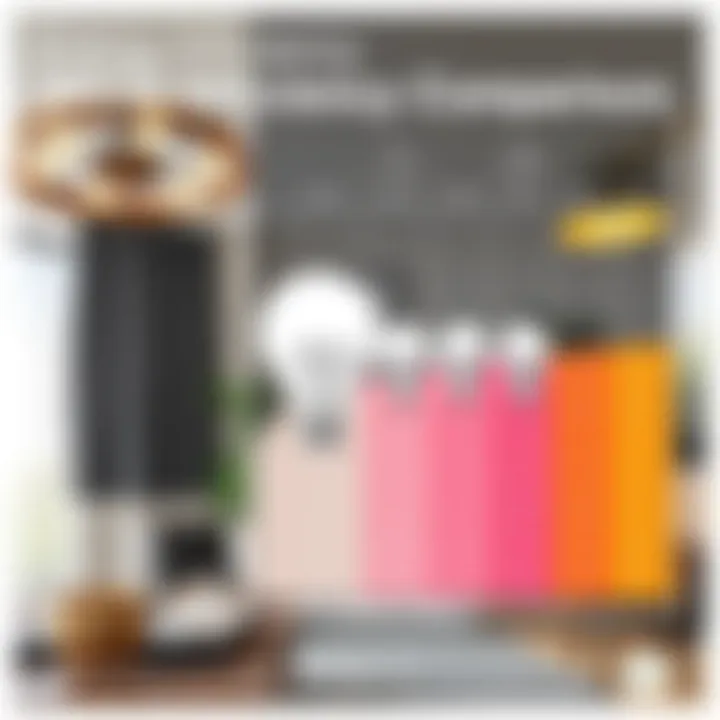 Energy efficiency comparison chart featuring BR30 bulbs