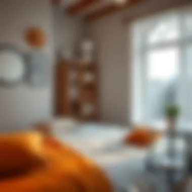 Diverse applications of cube storage in a cozy bedroom