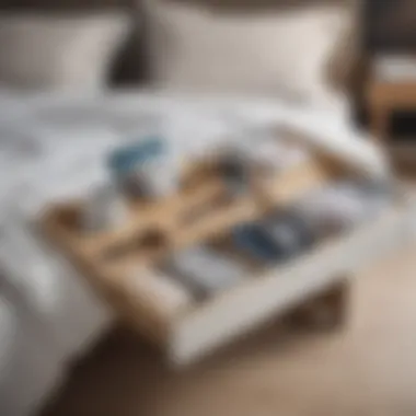 Versatile Bed Caddy with Organized Compartments Multifunctional bed caddy with compartments