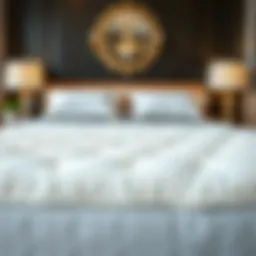 Luxurious king size mattress topper showcasing plush materials