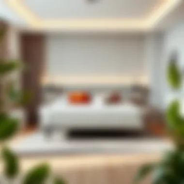 Modern Kingsize Divan Bed Frame Modern kingsize divan bed frame in a contemporary bedroom setting