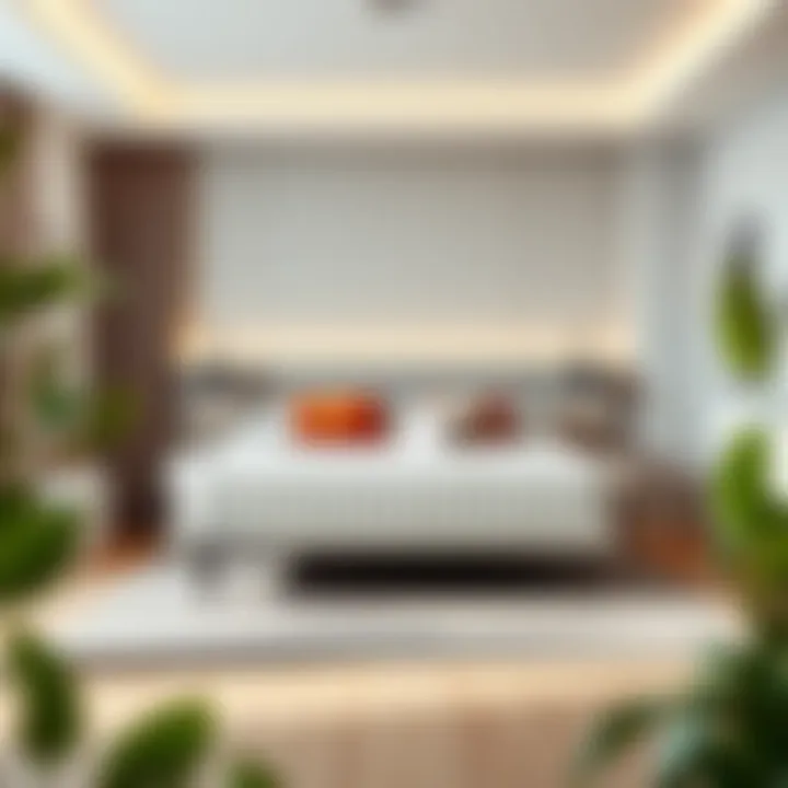 Modern Kingsize Divan Bed Frame Modern kingsize divan bed frame in a contemporary bedroom setting