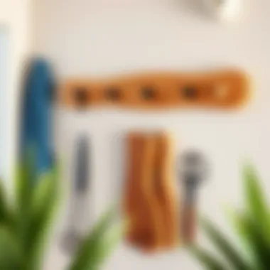 DIY wall hangers made from reclaimed wood