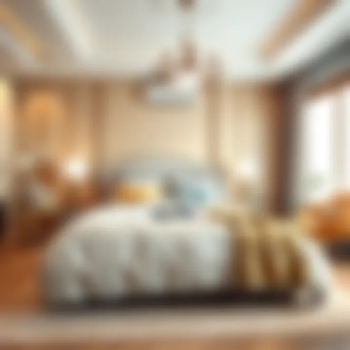 Elegant bedroom with coordinated color scheme